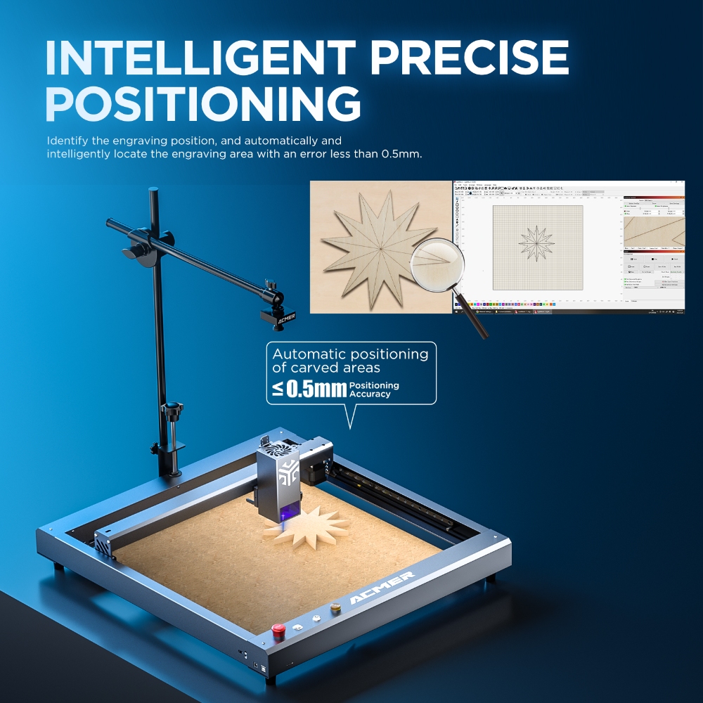กล้อง ACMER A500 5MP 100 °   เ - Laser Marking Machine บทวิจารณ์และราคา
